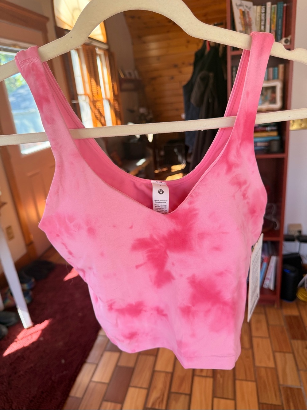 lululemon athletica Pink Tie-Dye Scoop Tank Top